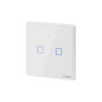 GloboStar® 80131  SONOFF T2EU2C-RF - 433MHz Wireless Smart Wall Touch Button Switch AC 100-240V Max 4A (2A/Way) 2 Way - RF Series - Image 2