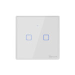 GloboStar® 80131  SONOFF T2EU2C-RF - 433MHz Wireless Smart Wall Touch Button Switch AC 100-240V Max 4A (2A/Way) 2 Way - RF Series - Image 3