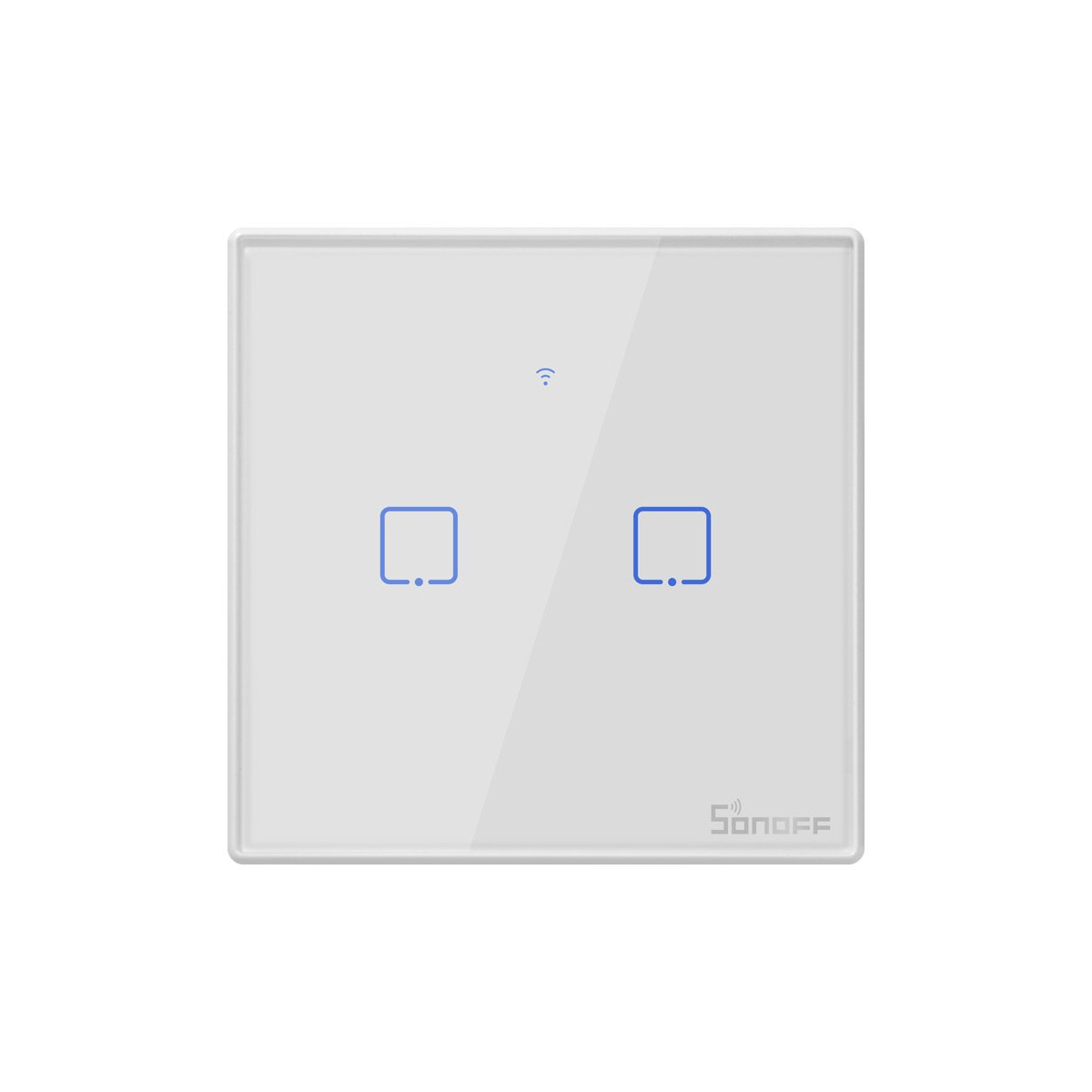 GloboStar® 80131 SONOFF T2EU2C-RF - 433MHz Wireless Smart Wall Touch Button Switch AC 100-240V Max 4A (2A/Way) 2 Way - RF Series - Image 3