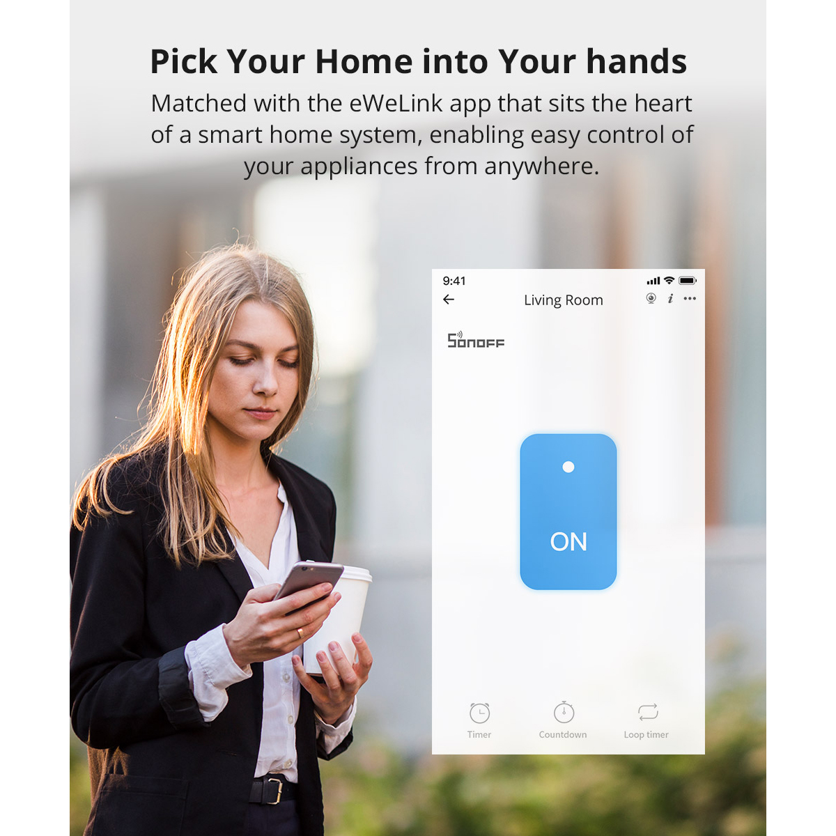 GloboStar® 80131 SONOFF T2EU2C-RF - 433MHz Wireless Smart Wall Touch Button Switch AC 100-240V Max 4A (2A/Way) 2 Way - RF Series - Image 6