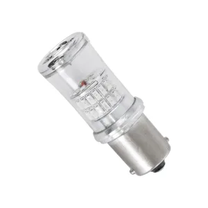 GloboStar® 1156 - BA15S - P21W 81227 Λάμπα Αυτοκινήτου & Μοτοσυκλέτας LED  2rd Generation Can-Bus Series 48xSMD4014 3W 430lm 360° - DC 12-16V IP20 - Φ2 x Υ5cm - Κόκκινο - 2 Χρόνια Εγγύηση