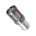 GloboStar® 1156 - BA15S - P21W 81272 Λάμπα Αυτοκινήτου & Φορτηγού LED  3rd Generation Can-Bus Extreme Truck Series 84xSMD3030 9.6W 1152lm 360° DC 12-48V IP20 Φ2 x Υ5cm Κόκκινο