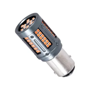 GloboStar® 81273 Λάμπα Αυτοκινήτου & Φορτηγού LED 1157 - BAY15D - P21/5W 3rd Generation Can-Bus Extreme Truck Series 84xSMD3030 9.6W 1152lm 360° DC 12-48V IP20 Φ2 x Υ5cm Κόκκινο