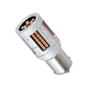 GloboStar® 1156 - BA15S - P21W 81277 Λάμπα Αυτοκινήτου & Φορτηγού LED  3rd Generation Can-Bus Extreme Truck Series 72xSMD3030 7W 840lm 360° DC 12-36V IP20 Φ2 x Υ5cm Κόκκινο