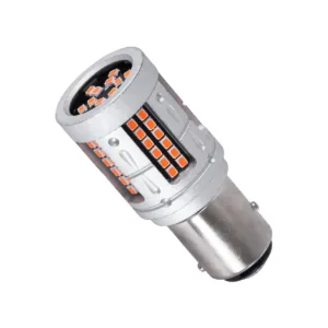 GloboStar® 81278 Λάμπα Αυτοκινήτου & Φορτηγού LED 1157 - BAY15D - P21/5W 3rd Generation Can-Bus Extreme Truck Series 72xSMD3030 7W 840lm 360° DC 12-36V IP20 Φ2 x Υ5cm Κόκκινο