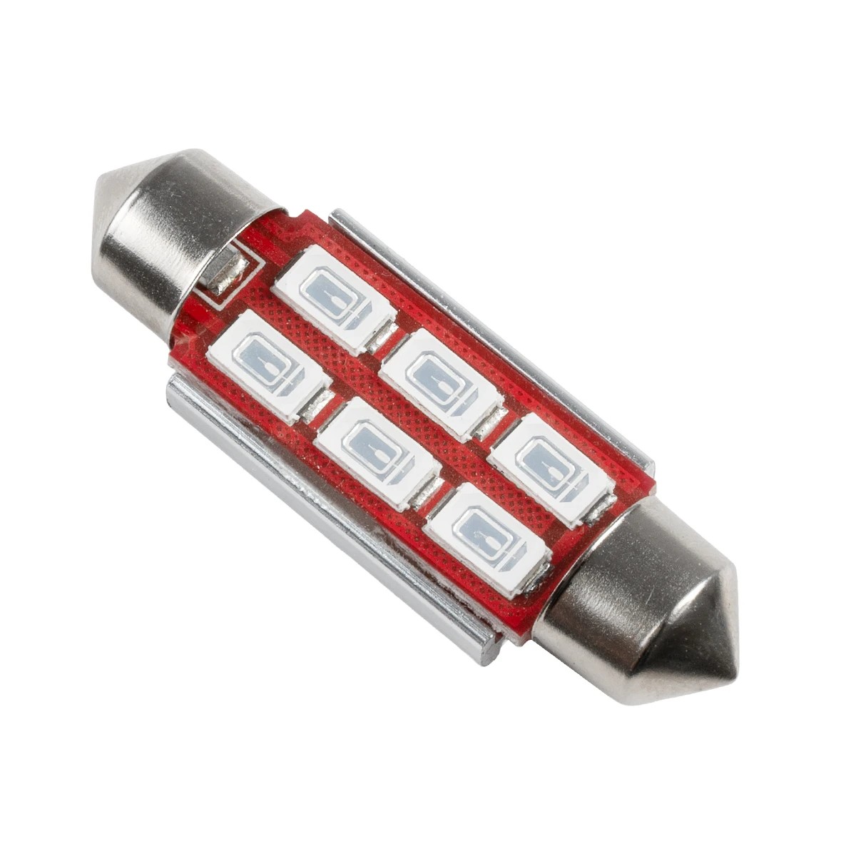 GloboStar® C5W 81317 Λάμπα Αυτοκίνητου 39mm FESTOON 2nd Generation Can-Bus Series LED 6 SMD 5630 4W 480lm 120° DC 12V IP20 Μπλε