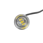 GLOBOSTAR® PLATELIGHT 81632 Φως Πινακίδας & DRL LED 3W/6W 270lm/540lm 120° DC 12V Αδιάβροχο IP65 Ψυχρό Λευκό 6000K - Μαύρο - Μ1.8 x Π3.8 x Υ1.8cm / Q0.5cm - Πακέτο 2 Τεμαχίων - 1 Χρόνο Εγγύηση - Image 4