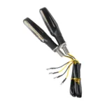 GloboStar® 81754 ΣΕΤ 2 x Φλάς Μοτοσυκλέτας Universal Line LED SMD 5050 5W DC 12V με Τρεχούμενο Εφέ Φωτισμού Πορτοκαλί Αδιάβροχα IP65 - Image 4