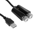 GloboStar® 81845-DUAL Διακοσμητικό Φωτιστικό Ειδικών Φωτορυθμικών Εφέ PARTY Disco LASER DC 5V με Καλώδιο Τροφοδοσίας USB Κόκκινο IP20 Μ3.5 x Π3.5 x Υ21.5cm - Image 4