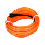 GloboStar® 82201 TUBE 360° Degree Διακοσμητική EL-Wire Neon Αυτοκινήτου Κορδόνι ΣΕΤ 3m 1W/3m 30lm/m 360° DC 12V με Βύσμα Αναπτήρα Αυτοκινήτου Αδιάβροχη IP68 Πορτοκαλί - Image 3