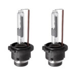 GloboStar® D2S/D2R 84025 Λάμπες Αυτοκινήτου HID Xenon Super Vision High Brightness +60% E1 ECER37 360° DC 12-24V IP20  Φ3.2 x  Υ7cm 4300K- Σετ 2 Τεμαχίων