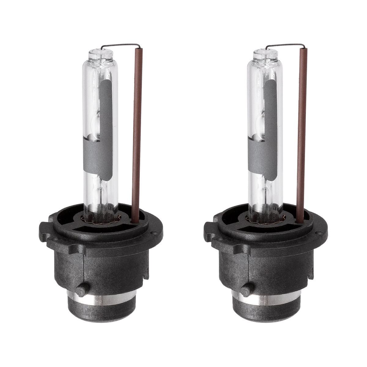 GloboStar® D2S/D2R 84025 Λάμπες Αυτοκινήτου HID Xenon Super Vision High Brightness +60% E1 ECER37 360° DC 12-24V IP20 Φ3.2 x Υ7cm 4300K- Σετ 2 Τεμαχίων