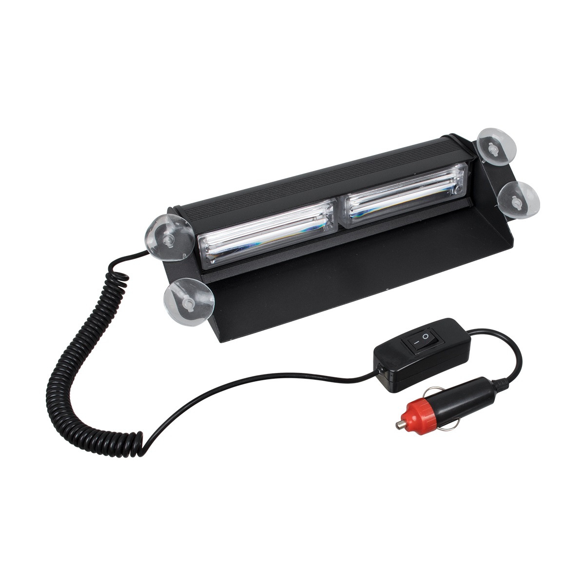 GloboStar® 85114 PRO Series Μπάρα Σήμανσης με Βεντούζες για Παρμπρίζ Οχήματος Αστυνομίας για Αυτοκίνητα & Φορτηγά 13 Προγραμμάτων Φωτισμού STROBE LED CREE CXB COB 18W DC 10-30V IP20 Μπλε - Image 6