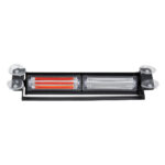 GloboStar® 85117 PRO Series Μπάρα Σήμανσης με Βεντούζες για Παρμπρίζ Οχήματος Αστυνομίας για Αυτοκίνητα & Φορτηγά 13 Προγραμμάτων Φωτισμού LED CREE CXB COB 18W DC 10-30V IP20 Κόκκινο & Μπλε - Image 4