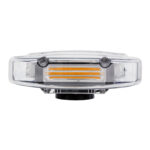 GloboStar® 85177 PRO Series Φάρος Σήμανσης Οχήματος Οδικής Βοήθείας για Αυτοκίνητα & Φορτηγά 6 Προγραμμάτων Φωτισμού STROBE LED COB 60W DC 10-30V Αδιάβροχος IP66 Πορτοκαλί - Image 4