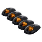 GloboStar® 85303 Πακέτο 5 Τεμάχια Φώτα Όγκου Οροφής - Running Lights για Αυτοκίνητα - SUV - Αγροτικά LED SMD 3030 12W 600lm DC 12V με Διακόπτη On/Off Αδιάβροχα IP65 5x Πορτοκαλί - Image 2
