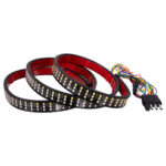 GloboStar® 85330 Car Backlit LED Strip Εύκαμπτη Ταινία 150cm Σήμανσης DRL Αυτοκινήτου 6 Προγραμμάτων Φωτισμού LED SMD 2835 80W DC 12V Αδιάβροχη IP68 Πορτοκαλί - Κόκκινο - Ψυχρό Λευκό 6000K - Image 2