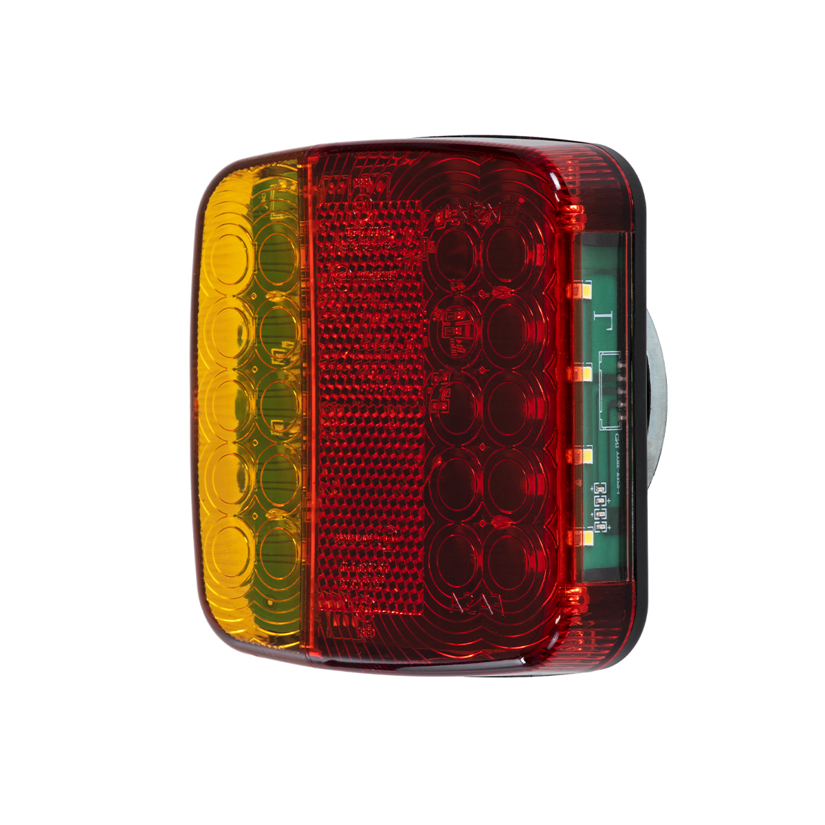 GloboStar® 85339 Ζευγάρι Ασύρματα Επαναφορτιζόμενα Φανάρια για Τρέιλερ LED 150W με Μαγνήτη & Επαναφορτιζόμενη Μπαταρία 2000mAh - Ασύρματος Πομπός & Δέκτης RF 2.4Ghz - Κόκκινο - Πορτοκαλί - Λευκό - Αδιάβροχα IP65 - Μ11 x Π11 x Υ5cm - 1 Χρόνο Εγγύηση - Image 2