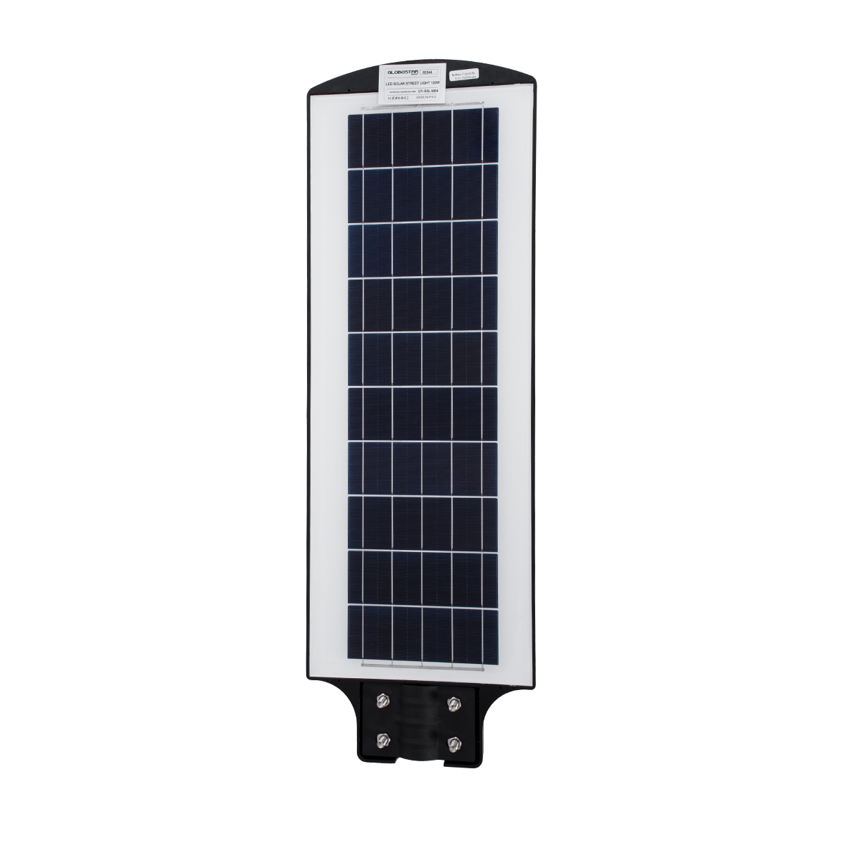 GloboStar® STREETA 85344 Professional LED Solar Street Light Αυτόνομο Ηλιακό Φωτιστικό Δρόμου 120W 1200lm 192 x LED SMD 5730 με Ενσωματωμένο Φωτοβολταϊκό Panel 6V 15W & Επαναφορτιζόμενη Μπαταρία Li-ion 3.2V 15000mAh με Αισθητήρα Ημέρας-Νύχτας & PIR Αισθητήρα Κίνησης - Αδιάβροχο IP65 - Ψυχρό Λευκό 6000K - Μ24 x Π6 x Υ73cm - 2 Years Warranty - Image 4