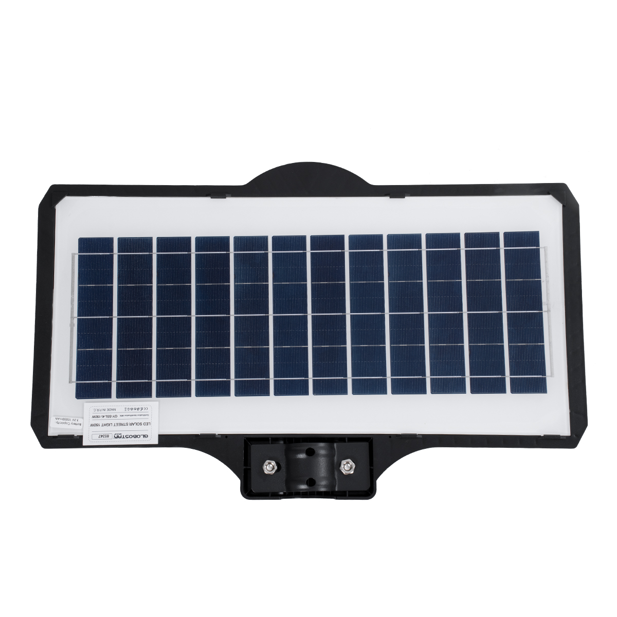 GloboStar® STREETO 85347 Professional LED Solar Street Light Αυτόνομο Ηλιακό Φωτιστικό Δρόμου 150W 1000lm 300 x LED SMD 5730 με Ενσωματωμένο Φωτοβολταϊκό Panel 6V 12W & Επαναφορτιζόμενη Μπαταρία Li-ion 3.2V 10000mAh με Αισθητήρα Ημέρας-Νύχτας & PIR Αισθητήρα Κίνησης - Αδιάβροχο IP65 - Ψυχρό Λευκό 6000K - Μ52 x Π5 x Υ13cm - 2 Years Warranty - Image 4