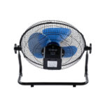 GloboStar® SOLARO-FAN 85351 Solar Fan Αυτόνομος Ηλιακός Επιδαπέδιος Ανεμιστήρας 25W 2 Λειτουργιών Ρεύματος με AC 220-240V ή με Φωτοβολταϊκό Panel 9V 12W & Επαναφορτιζόμενη Μπαταρία Li-ion 7.4V 4400mAh - 12 Ταχύτητες - Ενσωματωμένο USB 2.0 Charger Συσκευών - IP20 - Μ42 x Π20 x Υ35cm - Μαύρο & Μπλε - 2 Years Warranty - Image 4