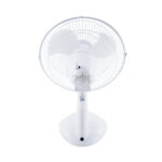 GloboStar® SOLARI-FAN 85354 Solar Fan Αυτόνομος Ηλιακός Επιτραπέζιος Ανεμιστήρας 25W 2 Λειτουργιών Ρεύματος με AC 220-240V ή με Φωτοβολταϊκό Panel 9V 12W & Επαναφορτιζόμενη Μπαταρία Li-ion 7.4V 4400mAh - 3 Ταχύτητες - IP20 - Μ24 x Π36 x Υ49cm - Λευκό - 2 Years Warranty - Image 4