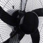 GloboStar® SOLARE-FAN 85358 Solar Fan Αυτόνομος Ηλιακός Επιδαπέδιος Ανεμιστήρας 25W 2 Λειτουργιών Ρεύματος με AC 220-240V ή με Φωτοβολταϊκό Panel 9V 15W & Επαναφορτιζόμενη Μπαταρία Li-ion 7.4V 6000mAh - 12 Ταχύτητες - Ασύρματο Χειριστήριο - Ενσωματωμένο USB 2.0 Charger Συσκευών - IP20 - Μ44 x Π37.5 x Υ132cm - Μαύρο - 2 Years Warranty - Image 5