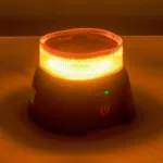 GloboStar® 85359 PRO Series Φάρος Σήμανσης Οχήματος Security - Ασφαλείας για Αυτοκίνητα & Φορτηγά 10 Προγραμμάτων Φωτισμού STROBE LED 48W DC 10-30V Αδιάβροχος IP65 Πορτοκαλί - Image 8