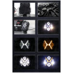 GloboStar® 85438 Vehicle & JEEP Work Lights - Φώτα Εργασίας για Οχήματα και JEEP με X Light DRL & Φλας LED High Power 45W DC 9-36V Αδιάβροχo IP67 Πορτοκαλί & Ψυχρό Λευκό 6000K M17 x Π8 x Υ21cm - Image 7