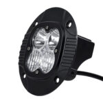 GloboStar® 85444 PRO Series Χωνευτός Προβολέας Εργασίας - Φώτα Ημέρας - Working Light - DRL για Αυτοκίνητα & Φορτηγά LED CREE XBD 20W 2000lm DC 10-30V Αδιάβροχο IP65 Ψυχρό Λευκό 6000K & RGB - Image 3