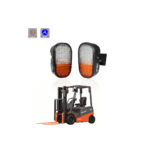 GloboStar® 85455 E57 Mark Σετ 2 x Φανάρια για TOYOTA & UNIVERSAL FORKLIFT Βασικού Φωτισμού για Οχήματα Περονοφόρα - Κλάρκ με Φλας LED 40W DC 10-80V Αδιάβροχα IP6K9K Πορτοκαλί & Ψυχρό Λευκό 6000K  Μ20 x Π8 x Υ12cm - Image 11