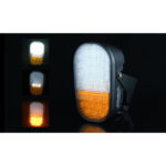 GloboStar® 85455 E57 Mark Σετ 2 x Φανάρια για TOYOTA & UNIVERSAL FORKLIFT Βασικού Φωτισμού για Οχήματα Περονοφόρα - Κλάρκ με Φλας LED 40W DC 10-80V Αδιάβροχα IP6K9K Πορτοκαλί & Ψυχρό Λευκό 6000K  Μ20 x Π8 x Υ12cm - Image 12