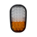 GloboStar® 85455 E57 Mark Σετ 2 x Φανάρια για TOYOTA & UNIVERSAL FORKLIFT Βασικού Φωτισμού για Οχήματα Περονοφόρα - Κλάρκ με Φλας LED 40W DC 10-80V Αδιάβροχα IP6K9K Πορτοκαλί & Ψυχρό Λευκό 6000K  Μ20 x Π8 x Υ12cm - Image 3