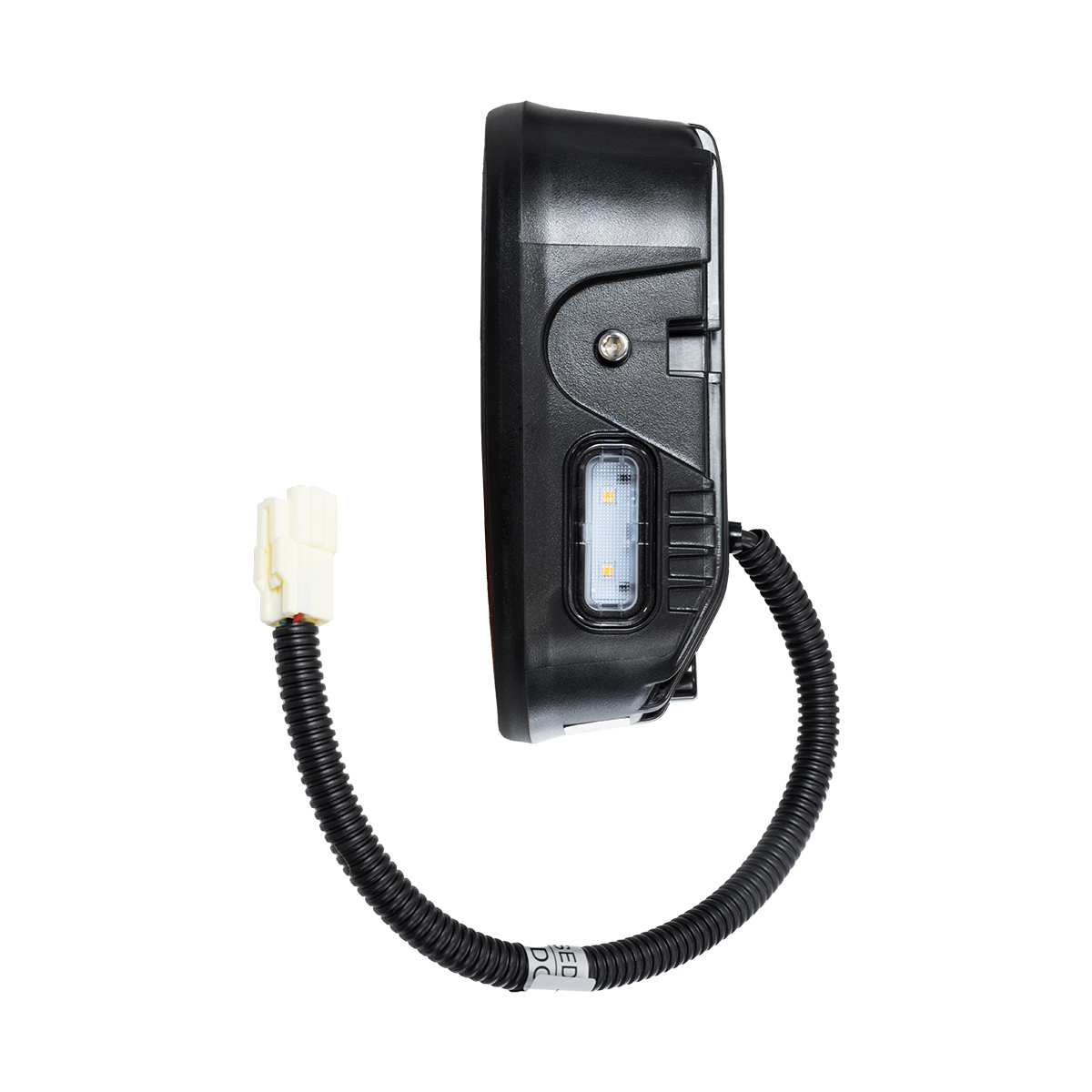 GloboStar® 85455 E57 Mark Σετ 2 x Φανάρια για TOYOTA & UNIVERSAL FORKLIFT Βασικού Φωτισμού για Οχήματα Περονοφόρα - Κλάρκ με Φλας LED 40W DC 10-80V Αδιάβροχα IP6K9K Πορτοκαλί & Ψυχρό Λευκό 6000K Μ20 x Π8 x Υ12cm - Image 5