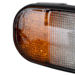 GloboStar® 85455 E57 Mark Σετ 2 x Φανάρια για TOYOTA & UNIVERSAL FORKLIFT Βασικού Φωτισμού για Οχήματα Περονοφόρα - Κλάρκ με Φλας LED 40W DC 10-80V Αδιάβροχα IP6K9K Πορτοκαλί & Ψυχρό Λευκό 6000K  Μ20 x Π8 x Υ12cm - Image 7