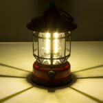 GloboStar® 85694 Αυτόνομο Επαναφορτιζόμενο Φανάρι Camping LED 5W USB 2.0 με Επαναφορτιζόμενη Μπαταρία 1 x 18650 2000mAh Li-ion - IP20 - Dimmable - Κόκκινο με Διάφανο Γυαλί - Θερμό Λευκό 3000K Φ12 x Υ17cm - Image 9