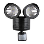 GloboStar® 85712 Μαύρο Αυτόνομο Ηλιακό Φωτιστικό LED SMD 10W 150lm με Ενσωματωμένη Μπαταρία 1200mAh - Φωτοβολταϊκό Πάνελ με Αισθητήρα Ημέρας-Νύχτας και PIR Αισθητήρα Κίνησης Αδιάβροχο IP54 Ψυχρό Λευκό 6000K - Image 2