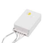 85800 Διακοσμητική Κουρτίνα 3 x 2 Μέτρα με Controller 8 Προγραμμάτων Φωτισμού - Επεκτεινόμενη 240 LED 6W AC 230V με Διάφανο Καλώδιο & Πρίζα Schuko IP20 Θερμό Λευκό 3000K Μ3 x Υ2m - Image 4