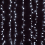 85801 Διακοσμητική Κουρτίνα 3 x 2 Μέτρα με Controller 8 Προγραμμάτων Φωτισμού - Επεκτεινόμενη 240 LED 6W AC 230V με Διάφανο Καλώδιο & Πρίζα Schuko IP20 Ψυχρό Λευκό 6000K Μ3 x Υ2m - Image 6