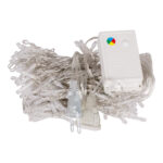 85802 Διακοσμητική Κουρτίνα 3 x 2 Μέτρα με Controller 8 Προγραμμάτων Φωτισμού - Επεκτεινόμενη 240 LED 6W AC 230V με Διάφανο Καλώδιο & EU Πρίζα IP20 Πολύχρωμο RGB Μ3 x Υ2m - Image 2