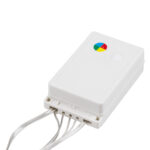 85802 Διακοσμητική Κουρτίνα 3 x 2 Μέτρα με Controller 8 Προγραμμάτων Φωτισμού - Επεκτεινόμενη 240 LED 6W AC 230V με Διάφανο Καλώδιο & EU Πρίζα IP20 Πολύχρωμο RGB Μ3 x Υ2m - Image 4