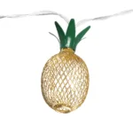 GloboStar® 85806 Διακοσμητική Γιρλάντα Pineapple Lamp 2 Μέτρα με Διακόπτη On/Off - 10 LED 1W με Μπαταρίες 2xAA & Διάφανο Καλώδιο IP44 Θερμό Λευκό 3000K Μ2m - Image 3