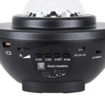 GloboStar® 85817 Μαύρο Επιτραπέζιο Διακοσμητικό Φωτιστικό Ειδικών Εφε NIGHT GALAXY WORLD 3D LED 10W DC 5V 2200mAh Επαναφορτιζόμενο με Bluetooth Speaker - Sound Activated - Καλώδιο Τροφοδοσίας USB και Ασύρματο Χειριστήριο RF 2.4Ghz Πολύχρωμo RGBW Dimmable - Image 5