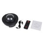 GloboStar® 85817 Μαύρο Επιτραπέζιο Διακοσμητικό Φωτιστικό Ειδικών Εφε NIGHT GALAXY WORLD 3D LED 10W DC 5V 2200mAh Επαναφορτιζόμενο με Bluetooth Speaker - Sound Activated - Καλώδιο Τροφοδοσίας USB και Ασύρματο Χειριστήριο RF 2.4Ghz Πολύχρωμo RGBW Dimmable - Image 7