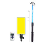 GloboStar® 85821 Τηλεσκοπικό Καλάμι Ψαρέματος 5m με Πάνελ Φωτισμού 800W 48000lm DC 12V Αδιάβροχο IP65 Ψυχρό Λευκό 6000K - Image 2