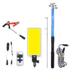 GloboStar® 85821 Τηλεσκοπικό Καλάμι Ψαρέματος 5m με Πάνελ Φωτισμού 800W 48000lm DC 12V Αδιάβροχο IP65 Ψυχρό Λευκό 6000K - Image 6