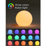 GloboStar® 85824 Ακρυλικό Φωτιστικό Μπάλα Εξωτερικού Χώρου - Πισίνας LED Globe 5W Φ24 Επαναφορτιζόμενο Μπαταρίας με Καλώδιο USB - Φορτιστή και Ασύρματο Χειριστήριο IR Αδιάβροχο IP65 Πολύχρωμο RGBW - Image 9