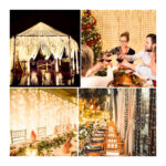 85826 Διακοσμητική Κουρτίνα 3 x 3 Μέτρα με Controller 8 Προγραμμάτων Εναλλαγών Φωτισμού - Επεκτεινόμενη 300 LED 3.6W AC 230V με Διάφανο Καλώδιο & Πρίζα Schuko Αδιάβροχη IP44 Θερμό Λευκό 2700K Μ3 x Υ3m - Image 7