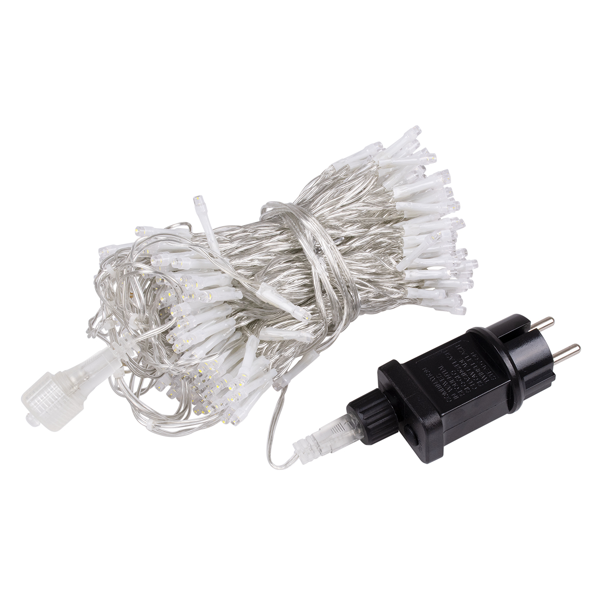 85828 Διακοσμητική Κουρτίνα 3 x 3 Μέτρα με Controller 8 Προγραμμάτων Εναλλαγών Φωτισμού - Επεκτεινόμενη 300 LED 3.6W AC 230V με Διάφανο Καλώδιο & Πρίζα Schuko Αδιάβροχη IP44 Ψυχρό Λευκό 6000K Μ3 x Υ3m - Image 2