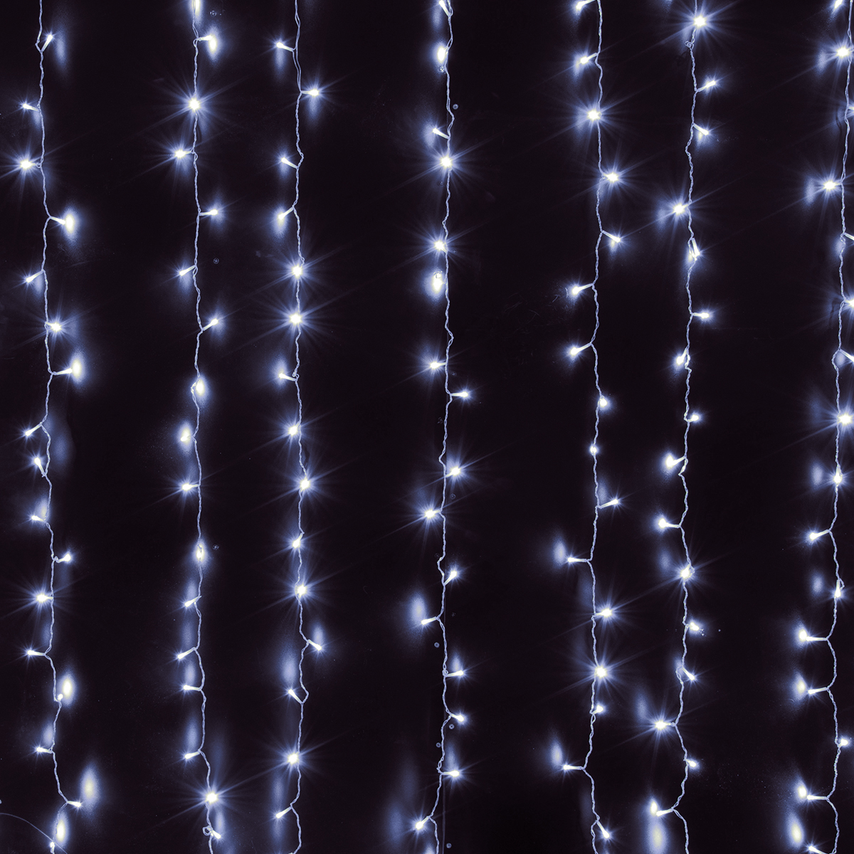 85828 Διακοσμητική Κουρτίνα 3 x 3 Μέτρα με Controller 8 Προγραμμάτων Εναλλαγών Φωτισμού - Επεκτεινόμενη 300 LED 3.6W AC 230V με Διάφανο Καλώδιο & Πρίζα Schuko Αδιάβροχη IP44 Ψυχρό Λευκό 6000K Μ3 x Υ3m - Image 6